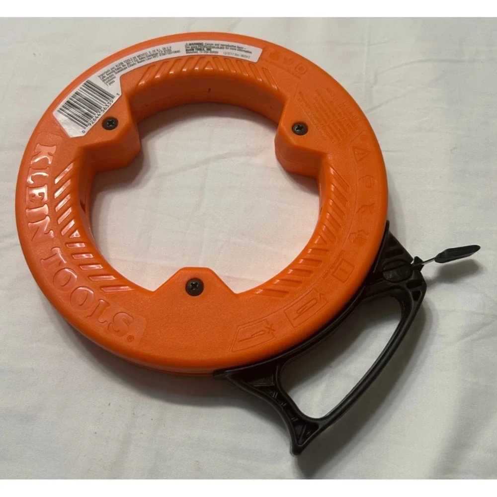 Klein Tools 56335 Wide Steel Fish Tape 25 Ft 1/4